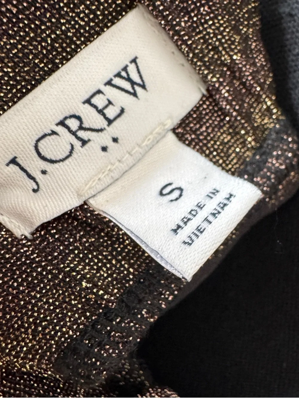 J.Crew Knit Sparkle Metallic MIdi Skirt Gold Size S - Picture 5 of 8